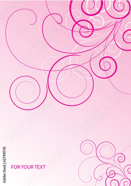 Fototapeta Abstract flowers background with place for your text