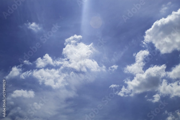 Fototapeta Blue Sky With White Clouds