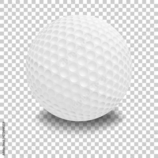 Fototapeta Golf ball isolated on white.