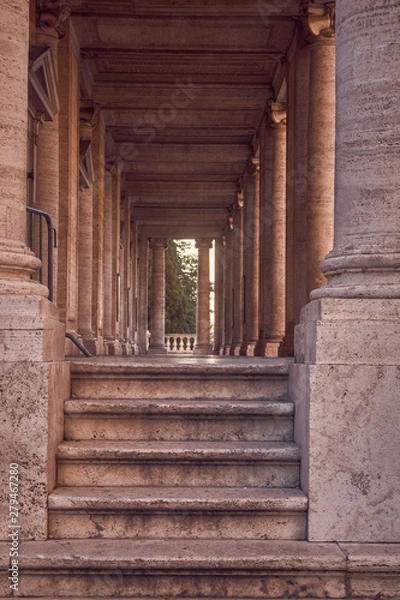 Obraz door in old building
