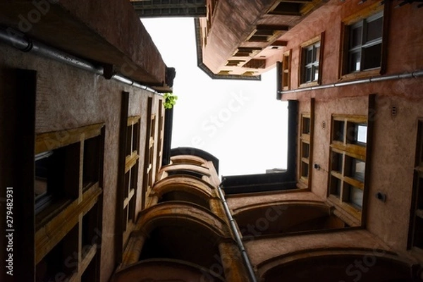 Obraz リヨン旧市街のトラブール