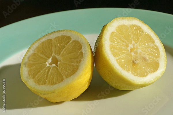 Fototapeta aufgeschnittene zitrone