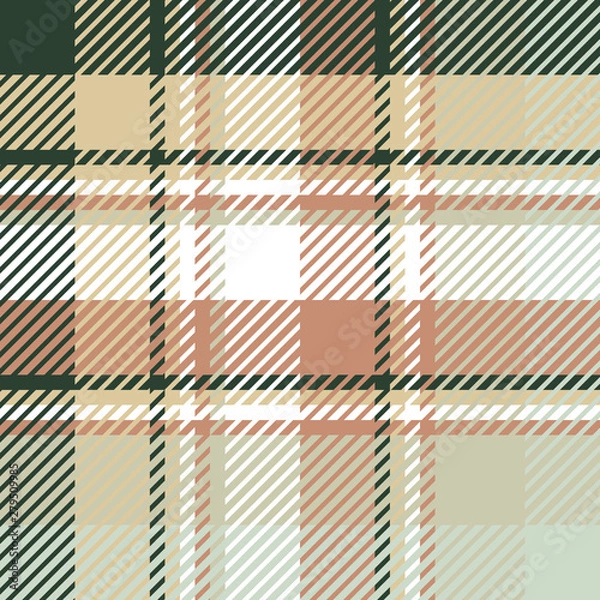 Fototapeta Plaid or tartan vector is background or texture in many color