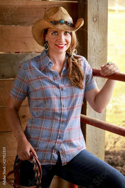 Obraz Cowgirl Model