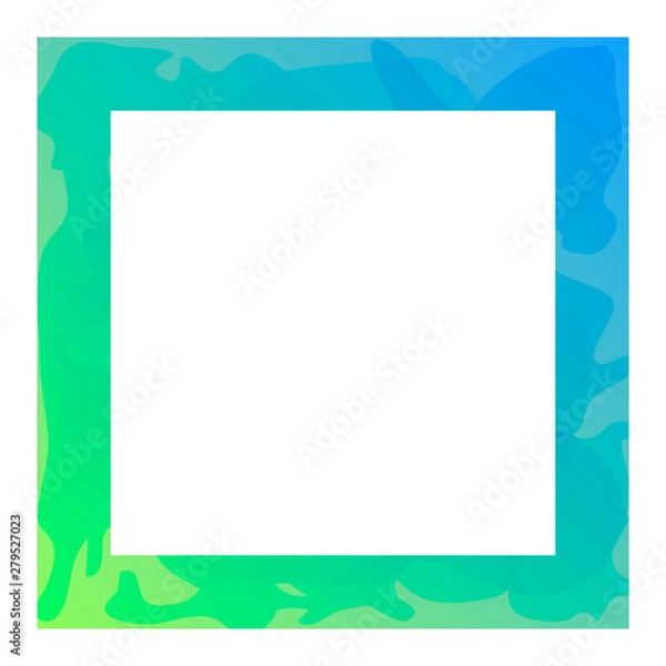 Fototapeta Isolated colored frame over a white background - Vector