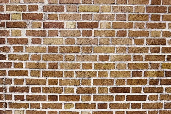 Fototapeta Old red brick wall background texture
