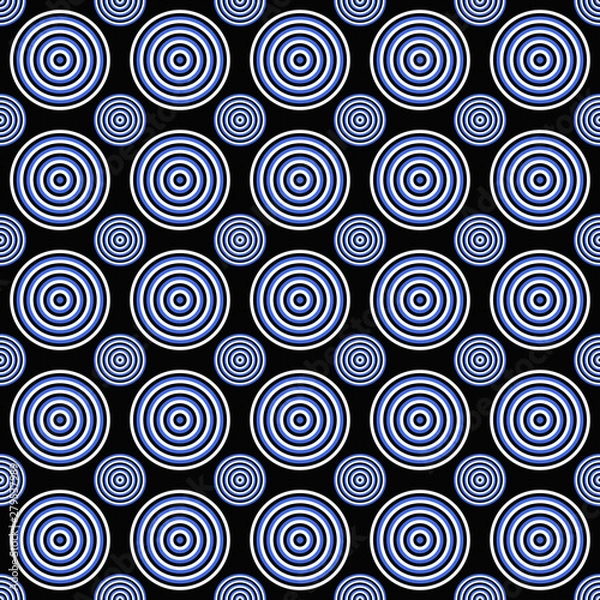 Fototapeta Geometrical seamless pattern - vector circle design background