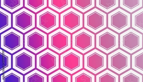 Fototapeta Template Background With Curved Line. Vector Illustration. Abstract Blurred Gradient. For Flyer, Screen, Business Presentation