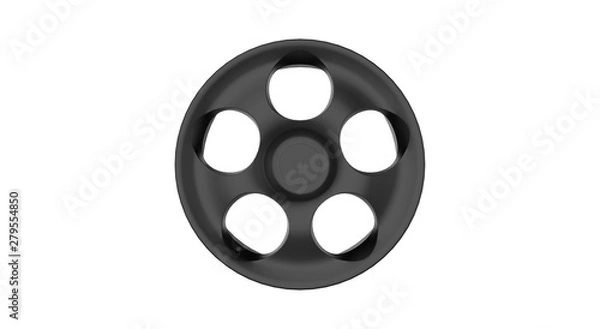 Fototapeta Metal Wheel Disk 3D Rendering