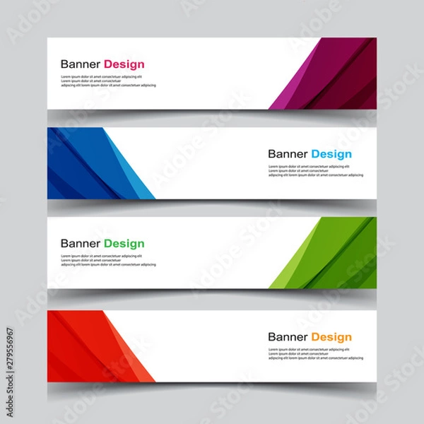 Fototapeta Vector Abstract design banner web template