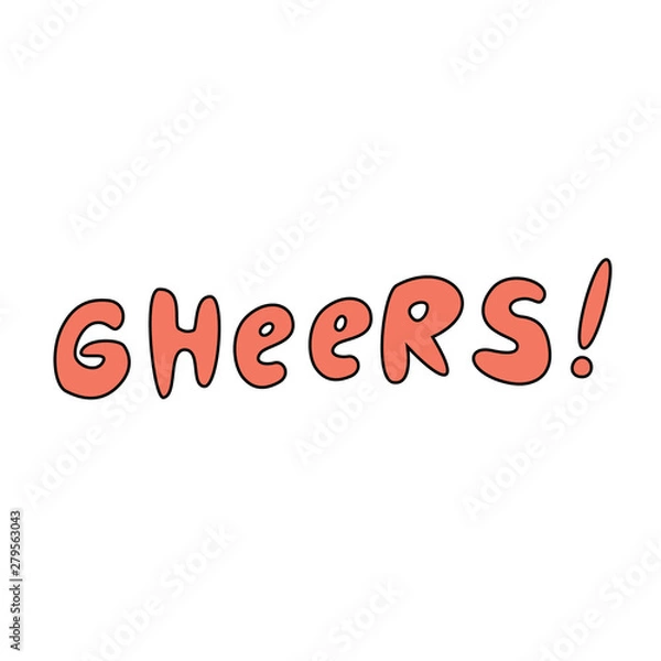 Obraz Simple handwritten inspire and motivational quote. English idiom, lettering. Print for inspirational poster, t-shirt, bag, cups, card, flyer, sticker, badge Cute and funny vector sign