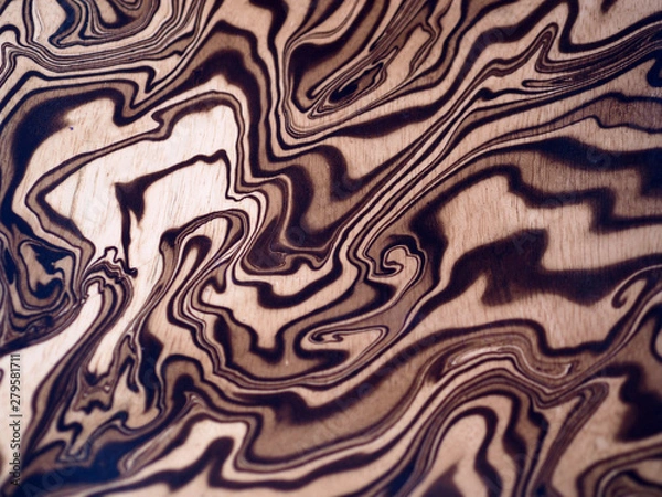 Fototapeta Closeup marbled textured abstract background.