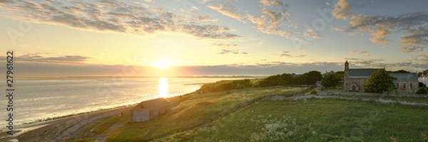 Obraz sunset over lindisfarne