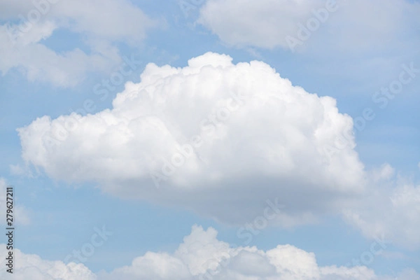 Obraz white clouds on a blue sky background