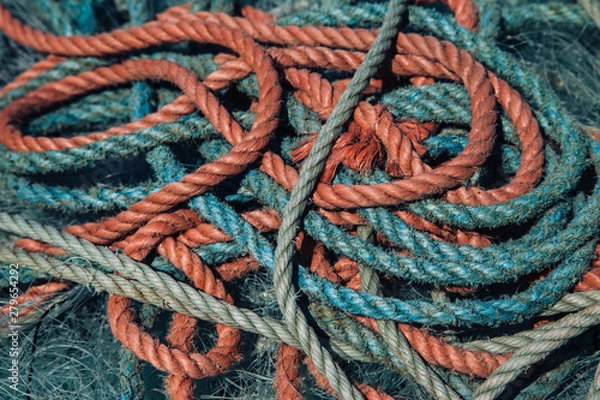 Obraz Fish net background texture