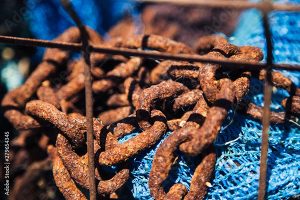 Obraz Fish net background texture