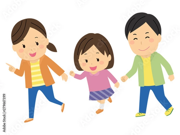 Obraz 仲良し家族