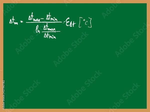 Obraz formula and table