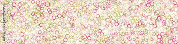 Fototapeta Abstract Generative Art color distributed circles donuts background illustration