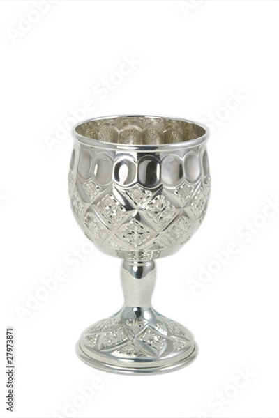 Fototapeta Silver wine cup