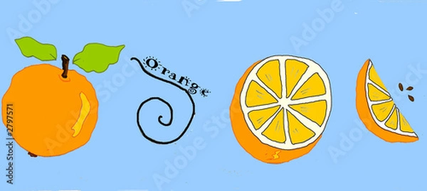 Obraz orange border