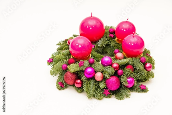 Obraz Purple advent wreath