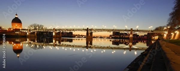 Fototapeta vue de la garonne à toulouse
