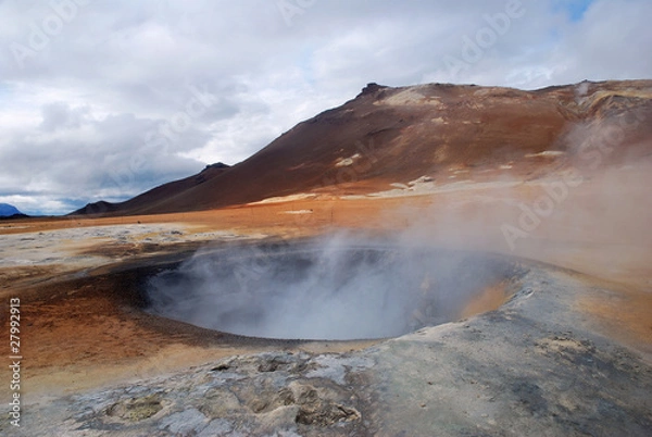 Fototapeta Krafla geothermal activity in Iceland