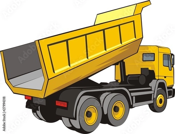 Obraz building dump truck for loose material
