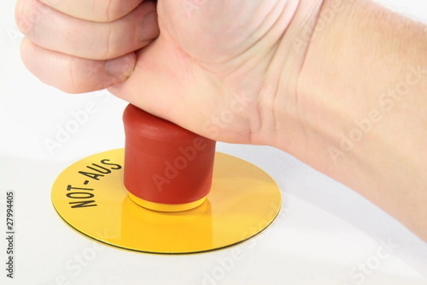 Obraz Not Aus Taster