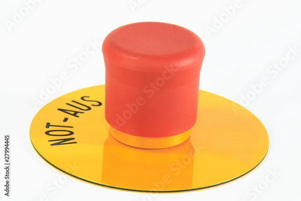 Obraz Not Aus Taster