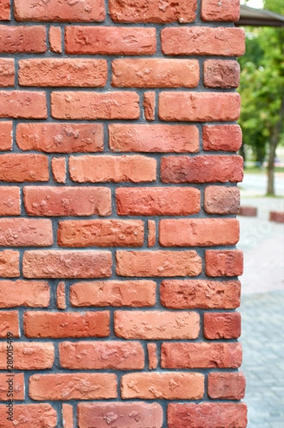 Fototapeta brick wall corner edge