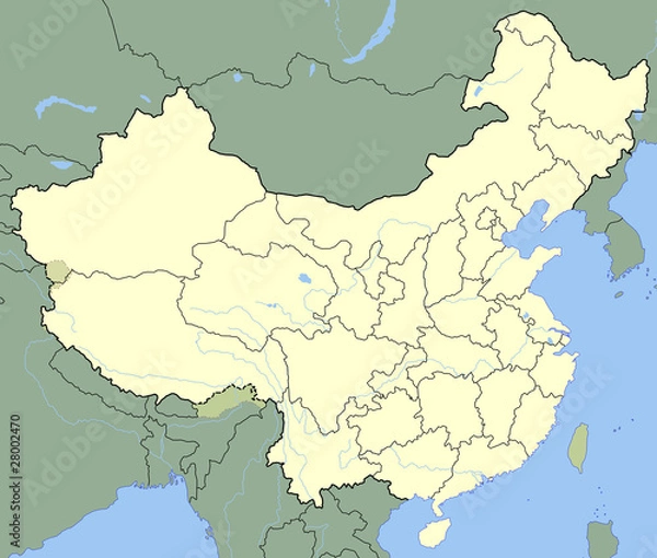 Obraz China map