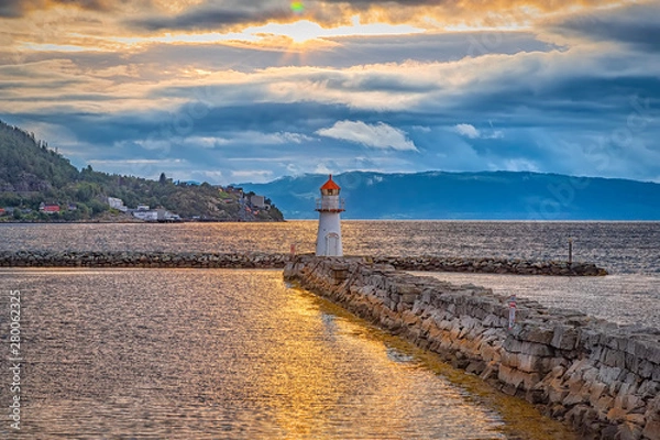 Obraz Trondheim Lighthouse at Sunset