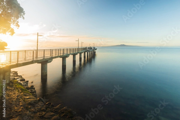 Fototapeta pier at sunset