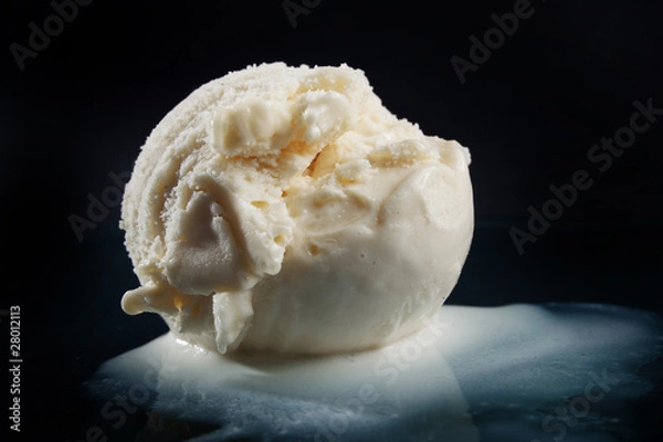 Obraz vanila ice cream scoop