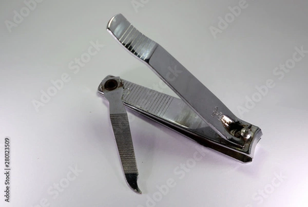 Obraz nail clipper isolated on white background