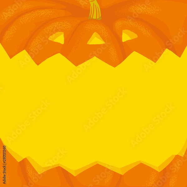 Obraz ハロウィンかぼちゃ　背景イラスト