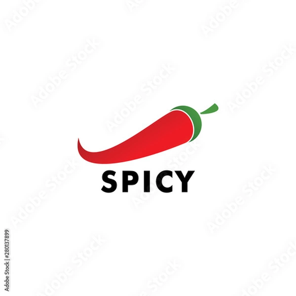 Obraz Chili or Spicy logo design
