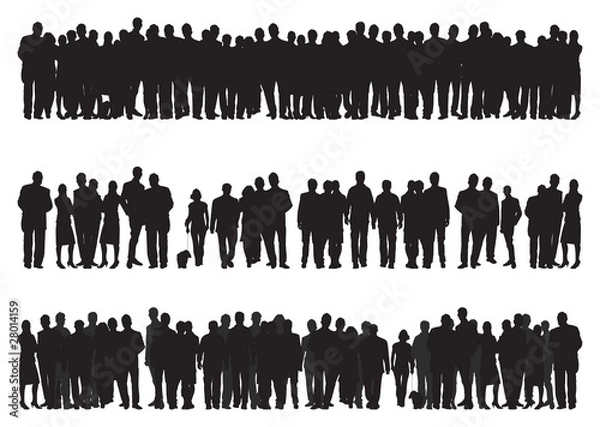 Obraz Ludzie sylwetki