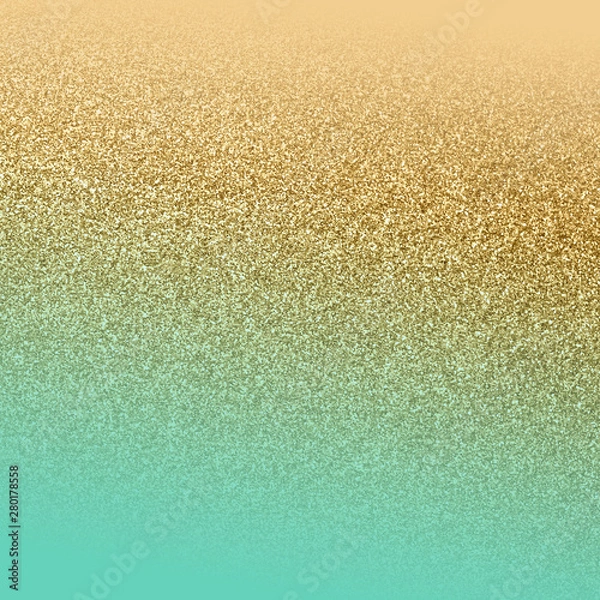 Obraz abstract ombre gradient gold aqua beach pattern glitter background