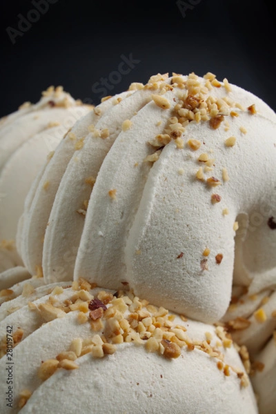 Obraz ice cream with hazelnuts