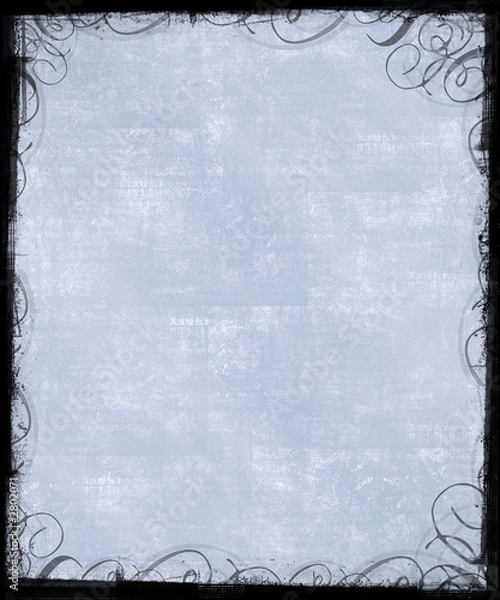 Obraz pale blue background with victorian frame