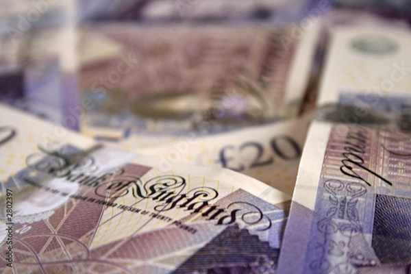 Fototapeta uk currency - notes