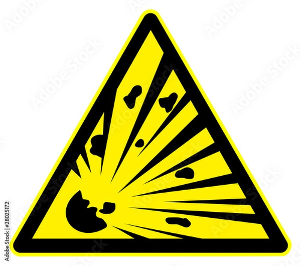 Fototapeta Highly explosive symbol