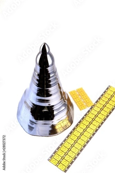 Obraz Silizium-Einkristall und Mikrochips