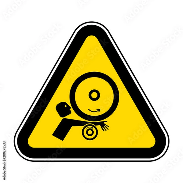 Fototapeta Arm in Rollers Symbol Sign Isolate On White Background,Vector Illustration EPS.10