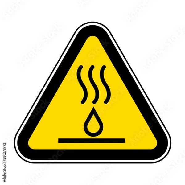 Fototapeta Hot Liquids Symbol Sign Isolate On White Background,Vector Illustration EPS.10