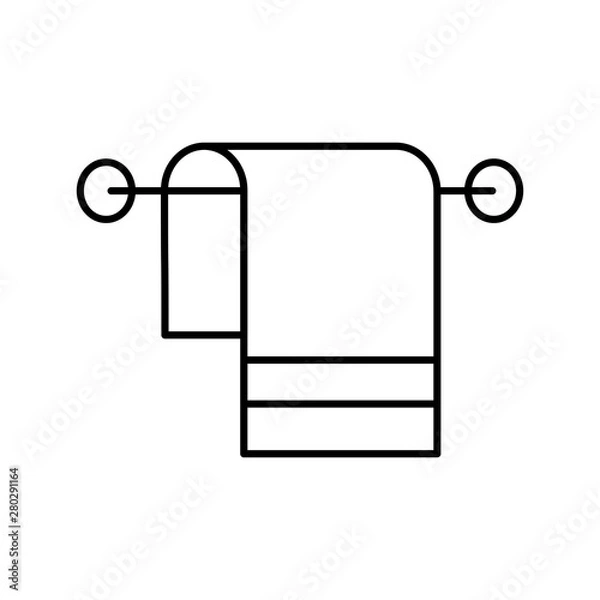 Fototapeta Hanging Towel icon for your project