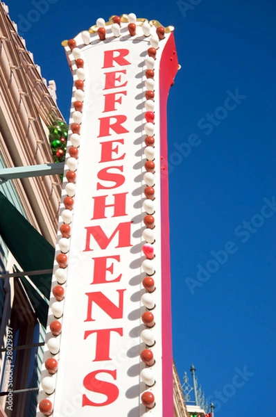 Obraz Refreshments sign